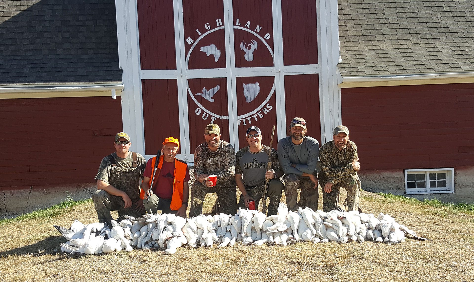 snow goose hunting group